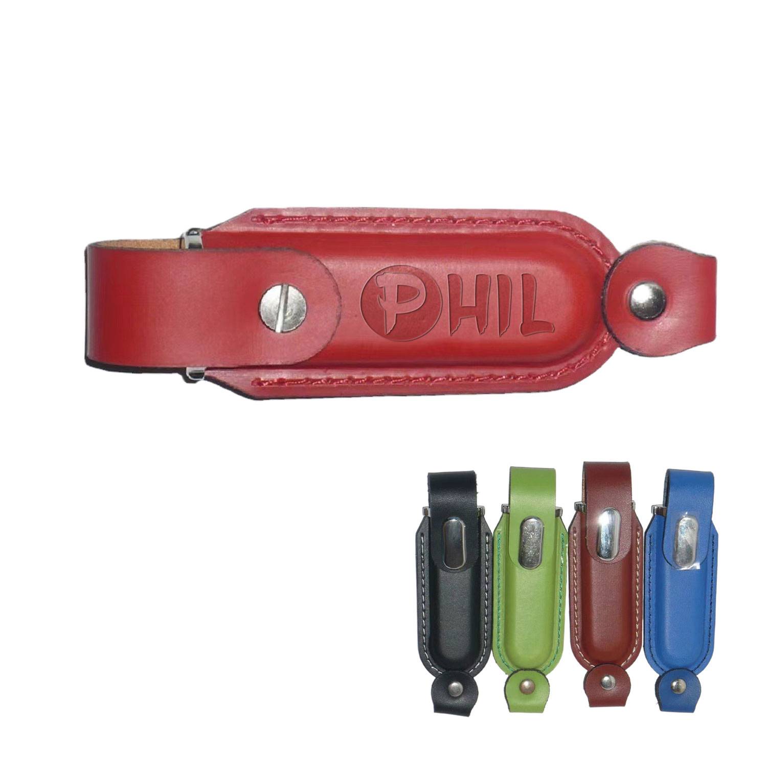 PU flash drive with buckle 2