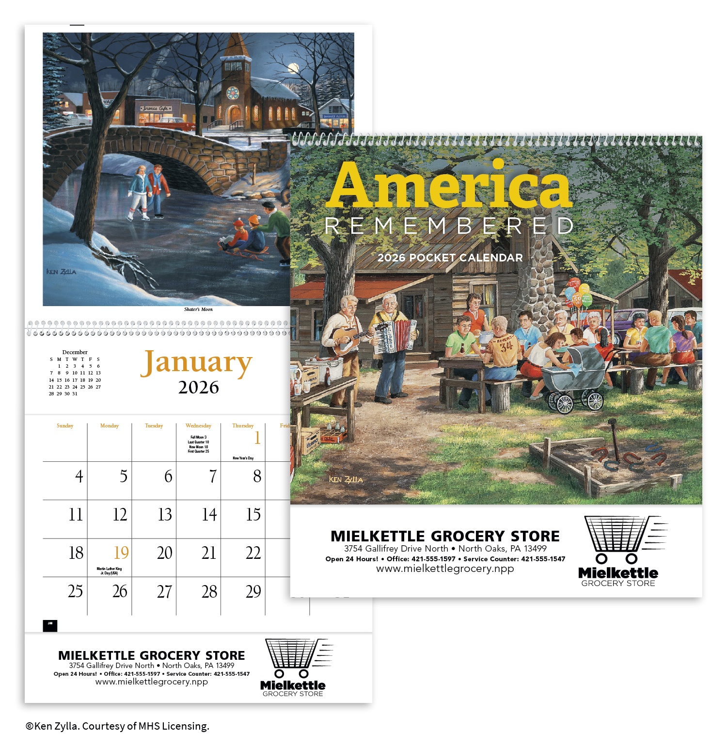 HotLine® Products America Remembered Pocket Calendar 40
