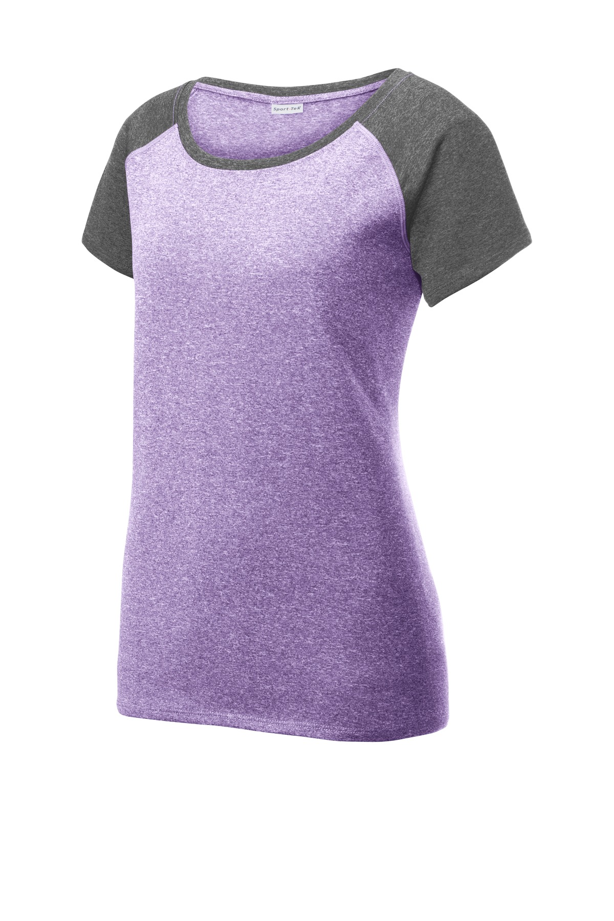 Sport-Tek Women's Heather-On-Heather Contender Scoop Neck Tee. LST362 11