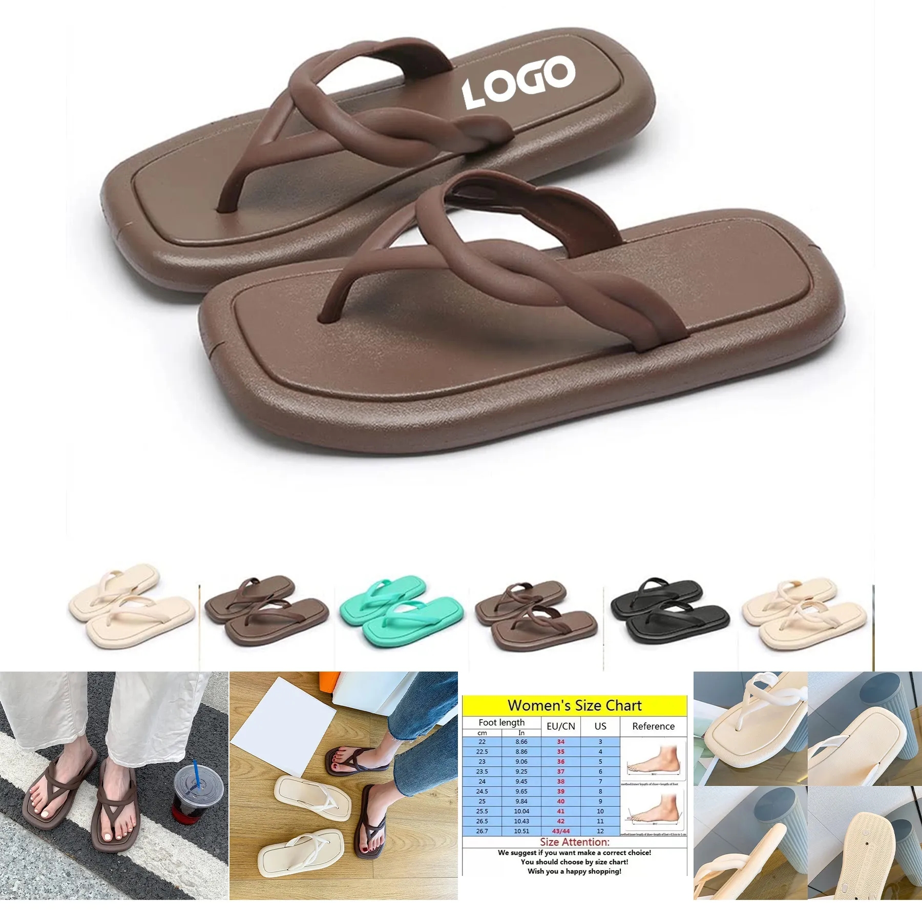 Thick Soled Flip Flops 2