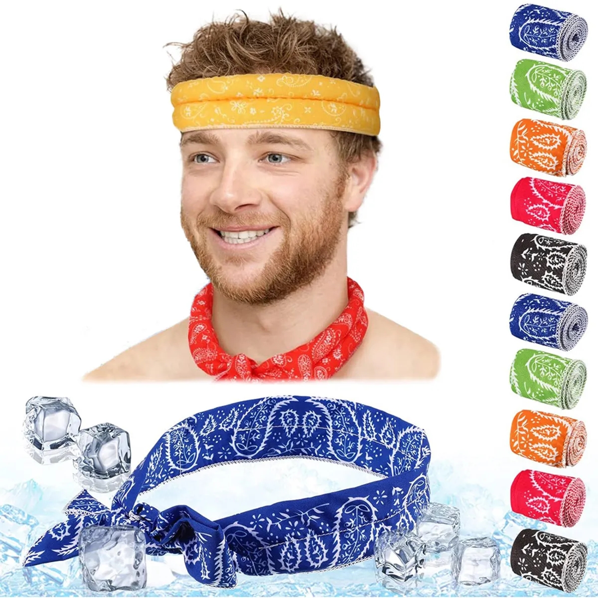 Reusable Cooling Bandana Headband 3