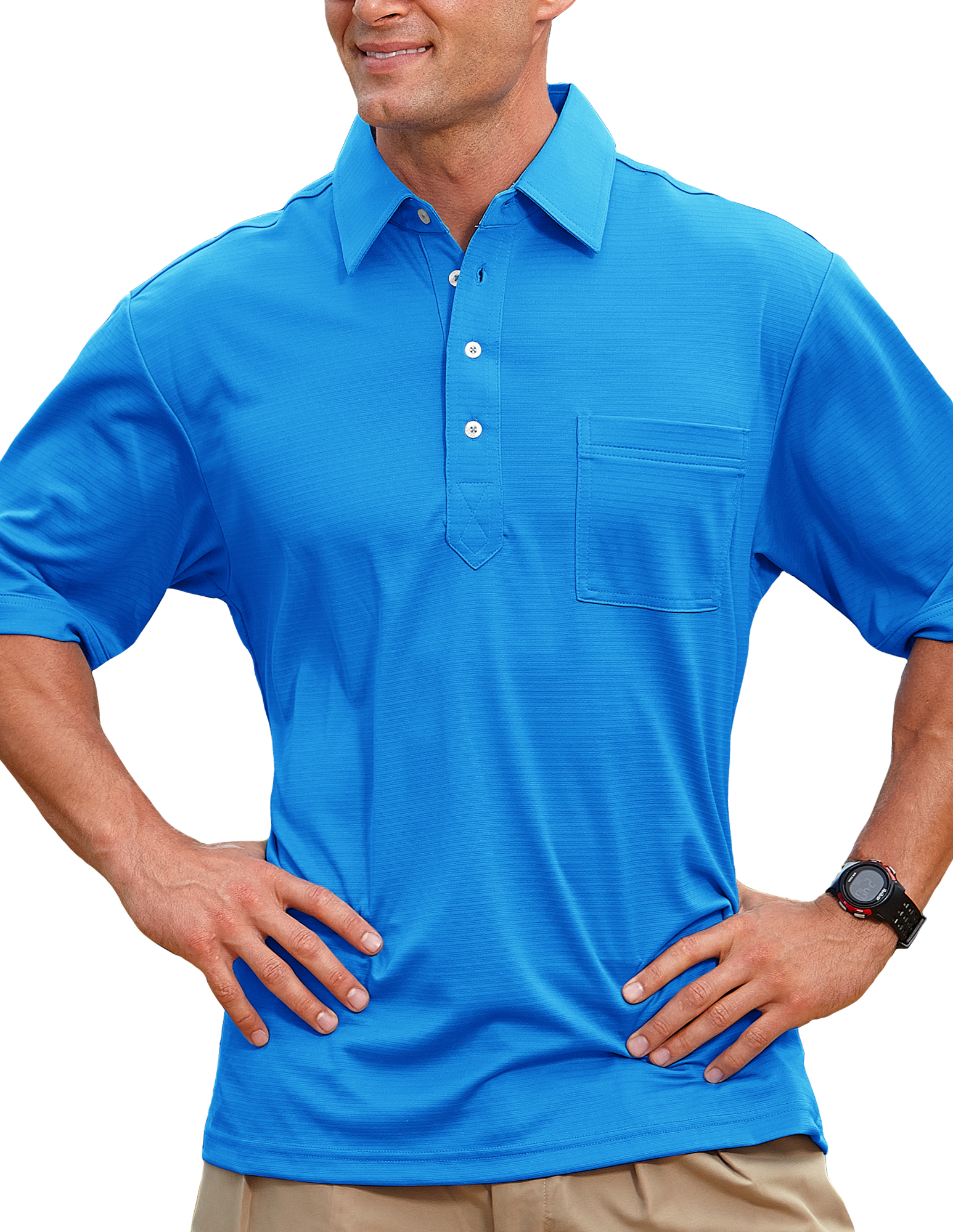 Men's Members Only Ottoman Solid Polo Shirt 11