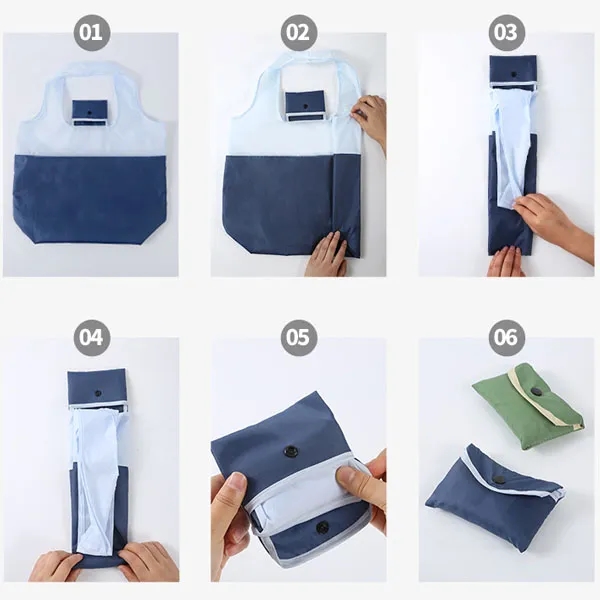 Large Capacity RPET Folding Grocery Bags 3