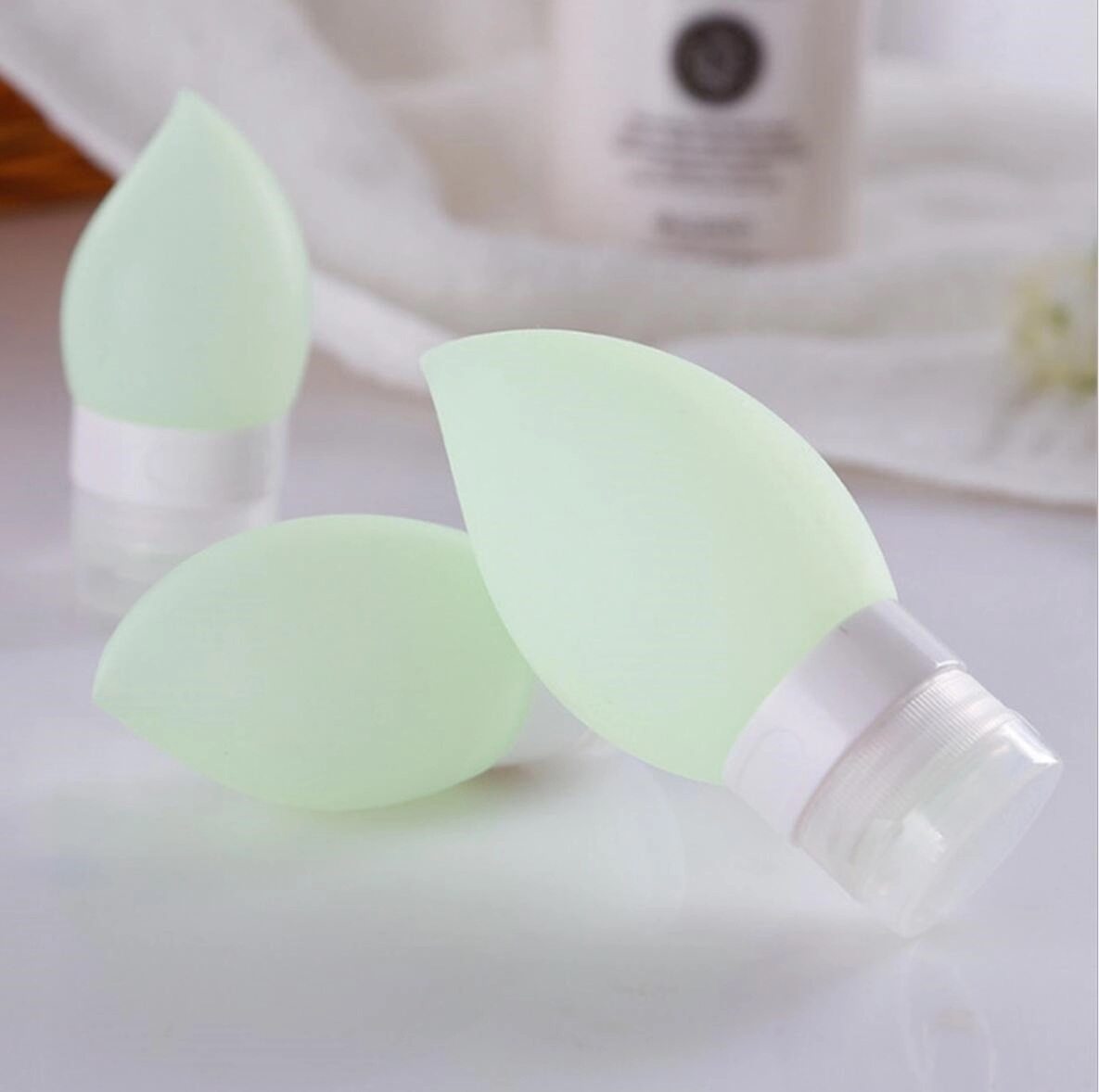 2 OZ Silicone Travel Squeeze Cosmetic Bottles 3