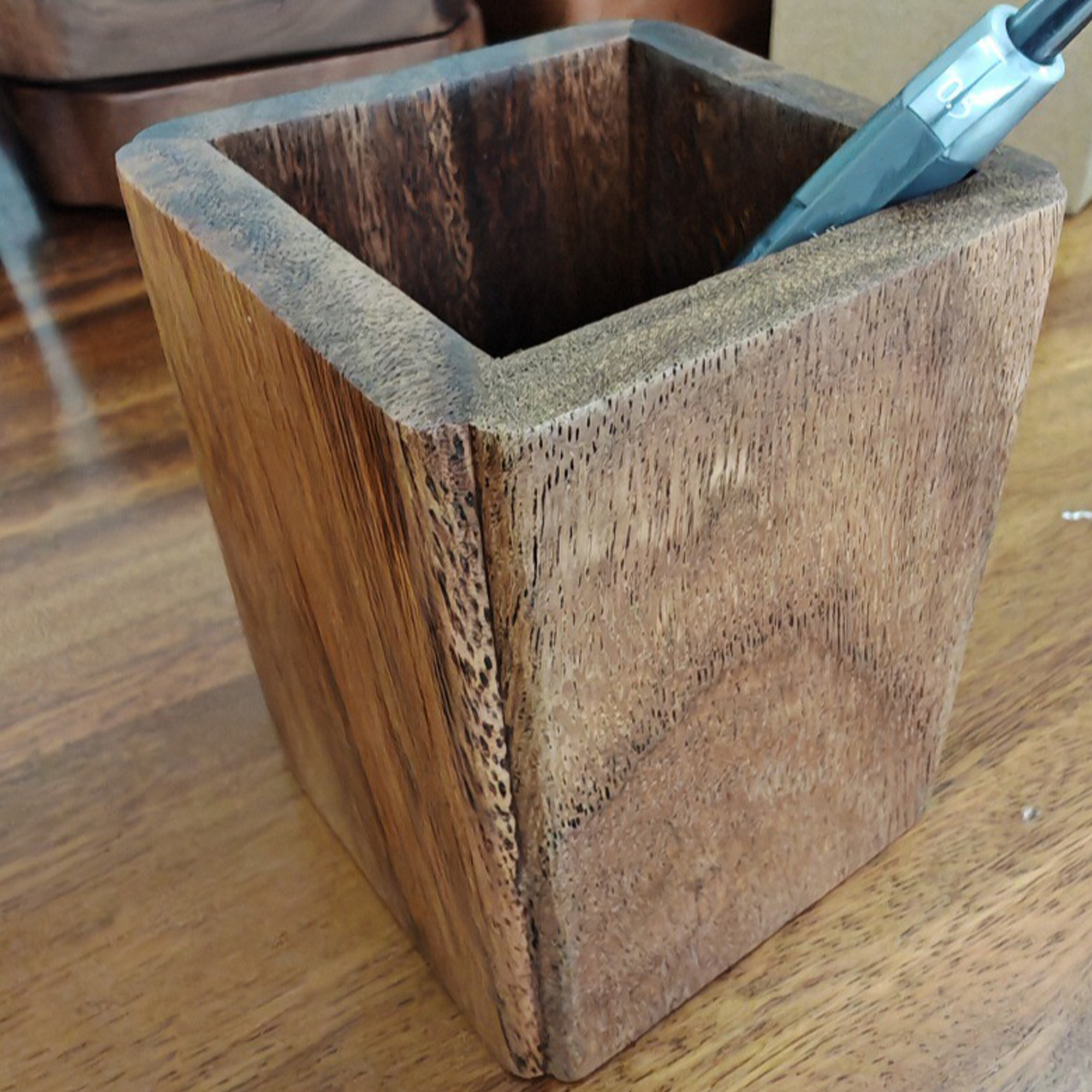 Wooden Desktop Organizer Pen Holder Pencil Cup 2