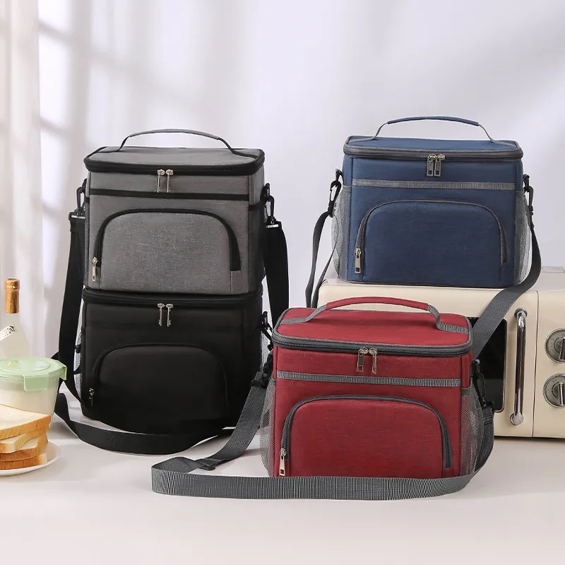 Large capacity single-layer lunch bag 4