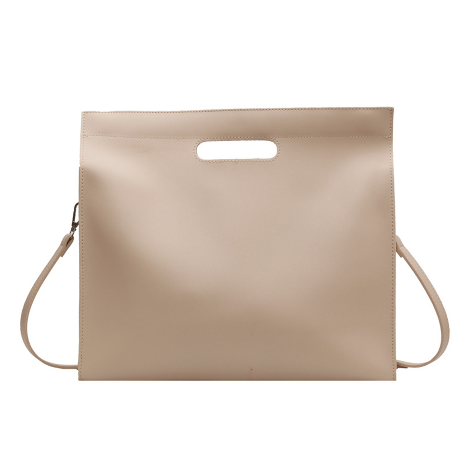 PU Leather Simple Large Capacity Tote bag, custom tote bag with logo imprint 4