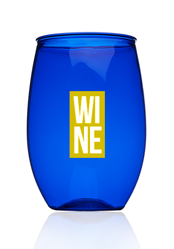 16 oz. Plastic Stemless Wine Glasses 6