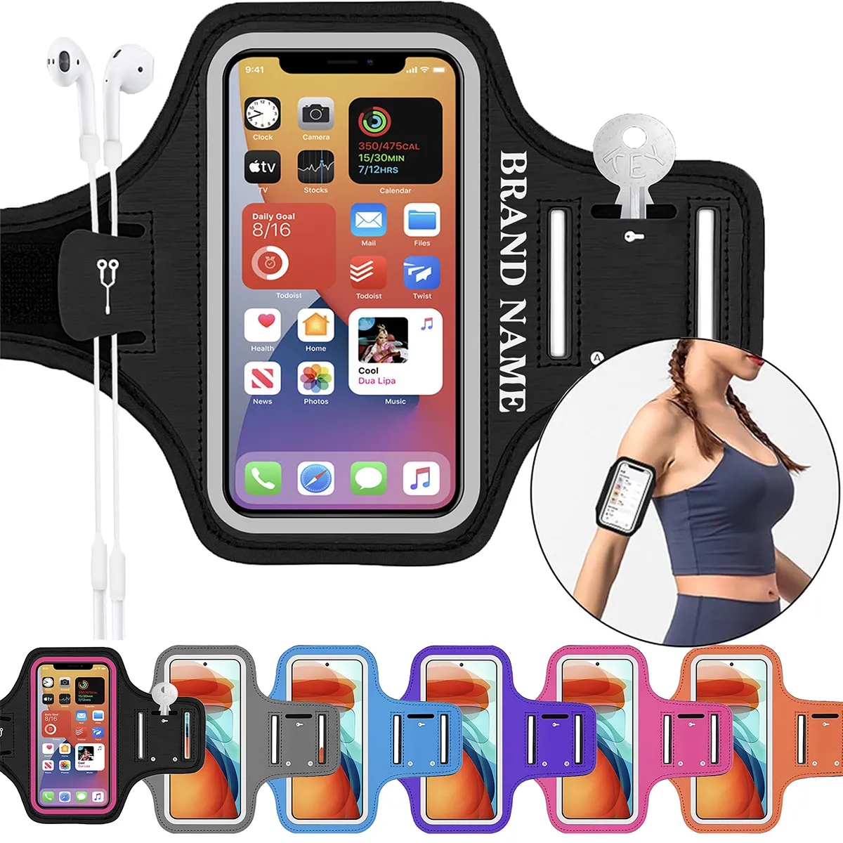 Waterproof Running Phone Armbands Gift With Adjustable Strap 2