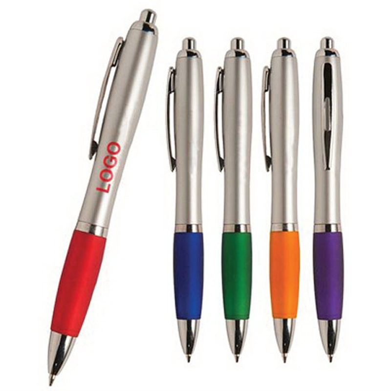 Promotional Custom Logo Cheaper Plastic Ballpoint Pen 2
