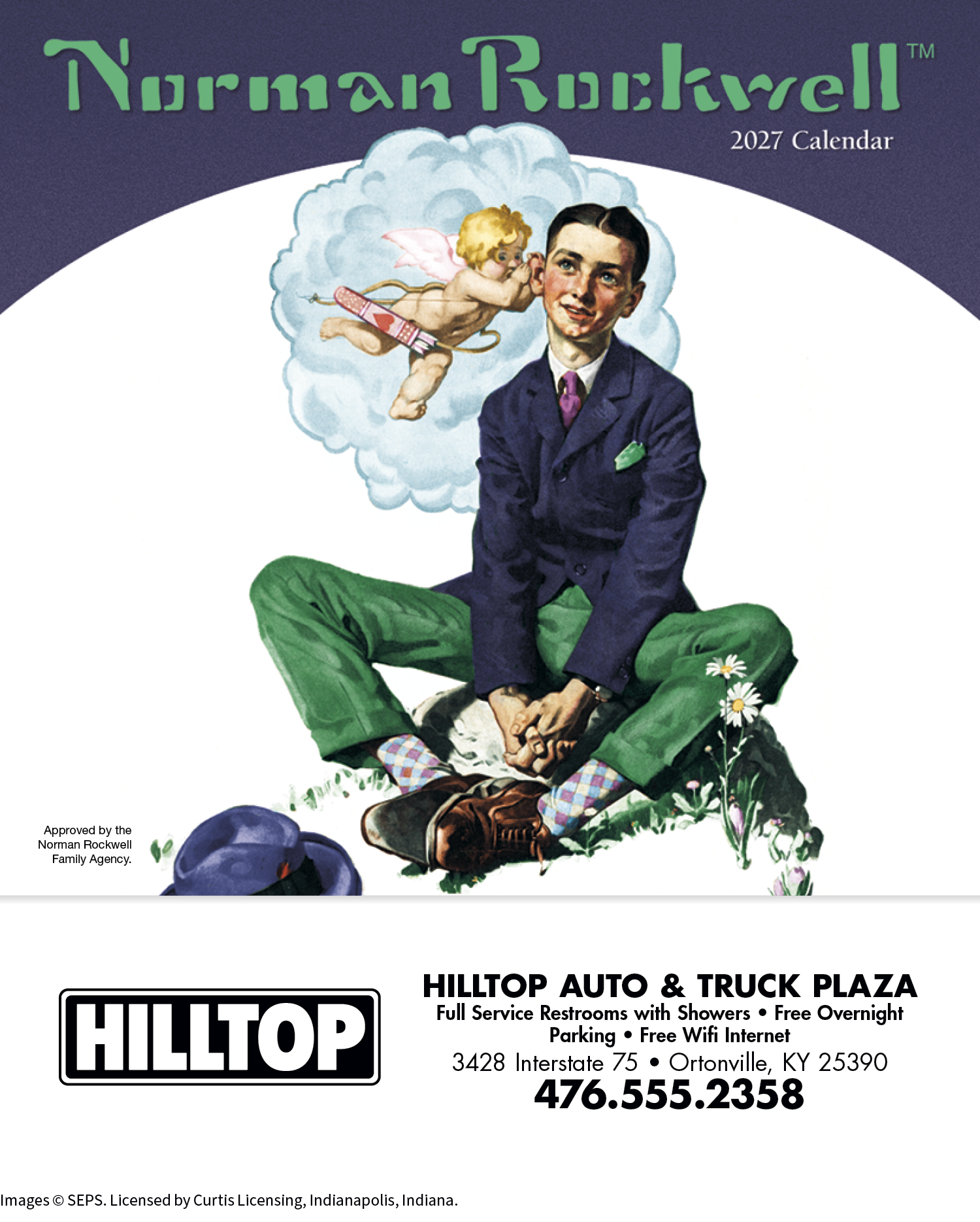 HotLine® Products Norman Rockwell Mini Calendar 67