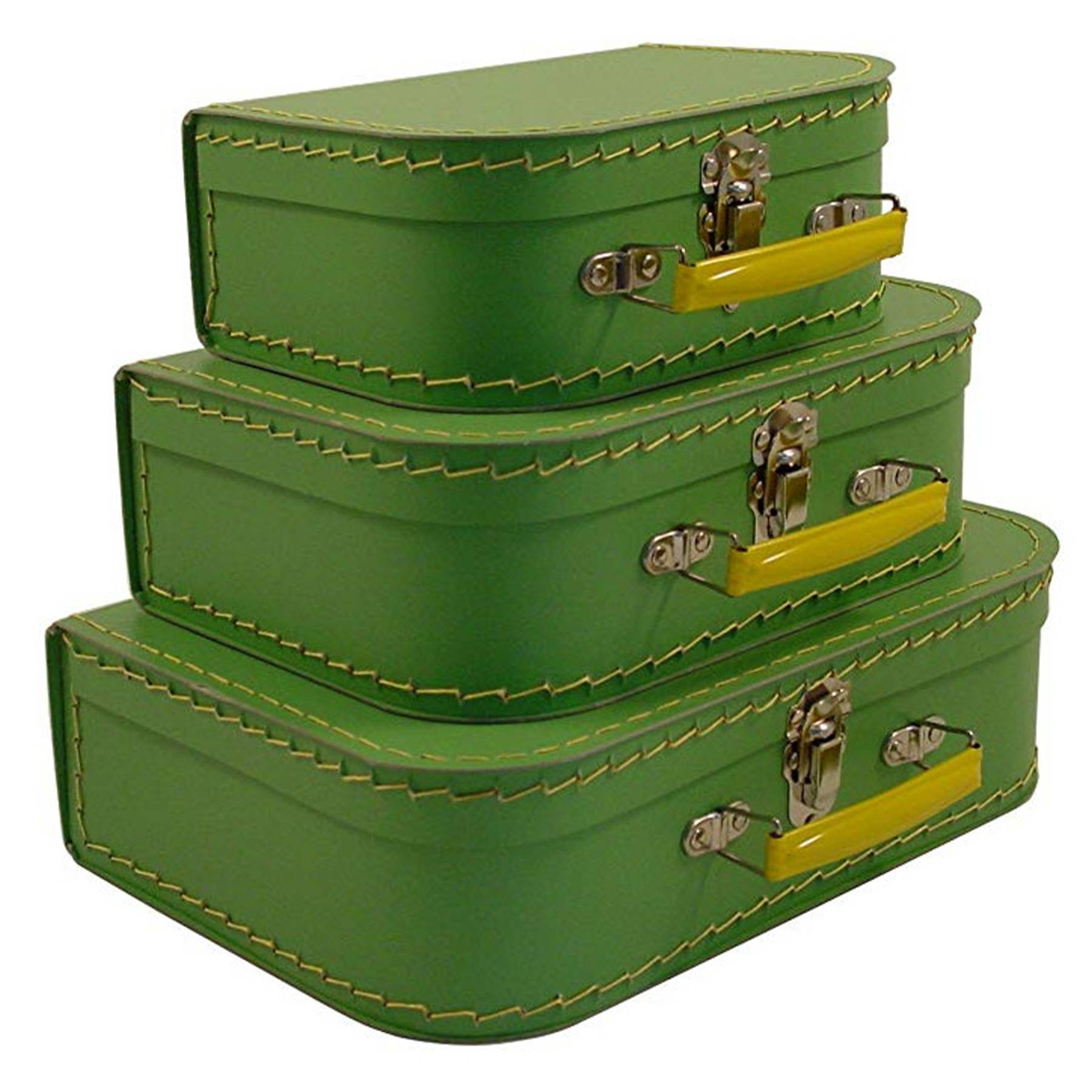 Paperboard Vintage Suitcase Set 4