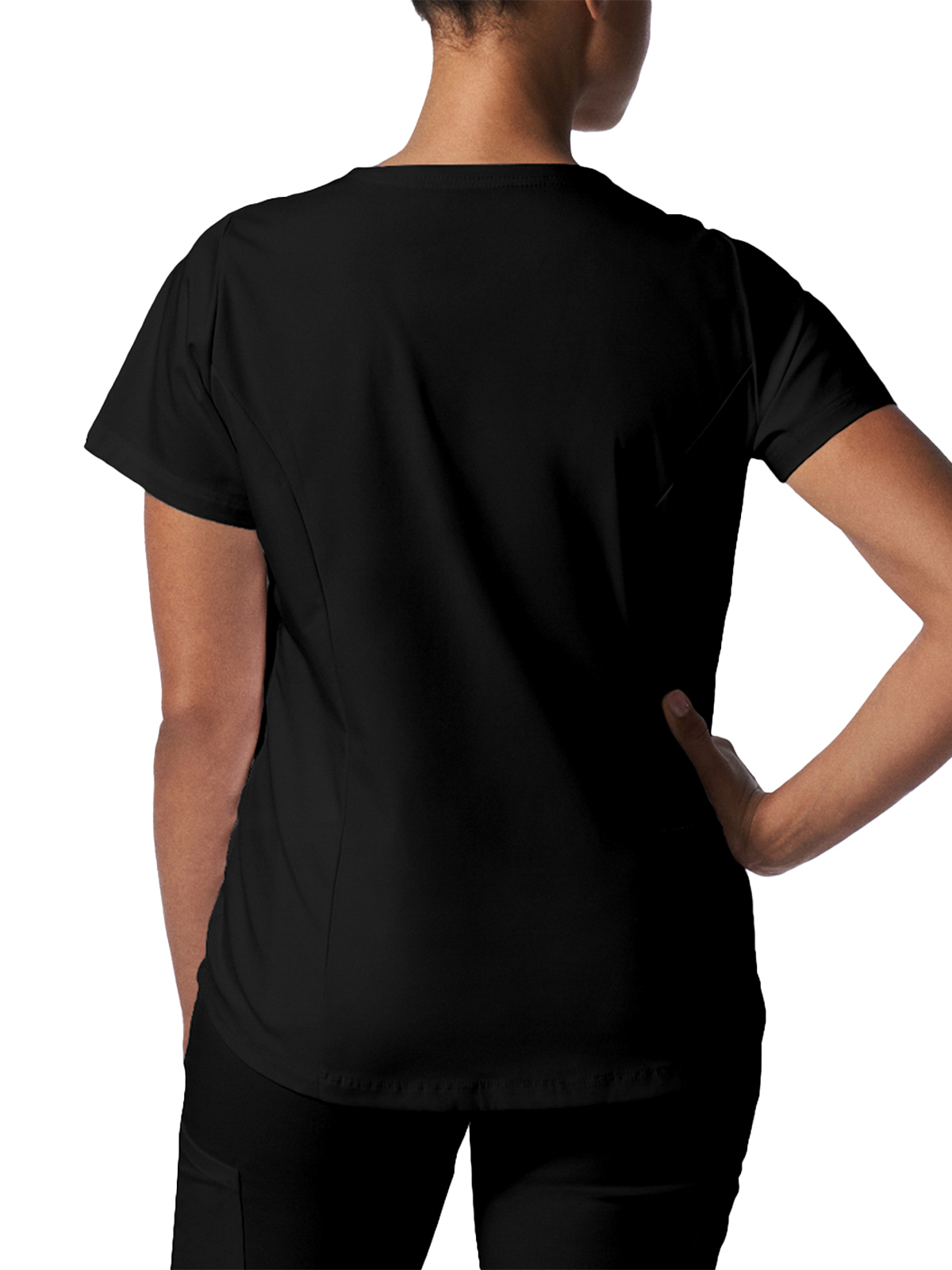 Landau - ProFlex - Women's Two-Pocket Back Princess Seamed V-Neck Top 17