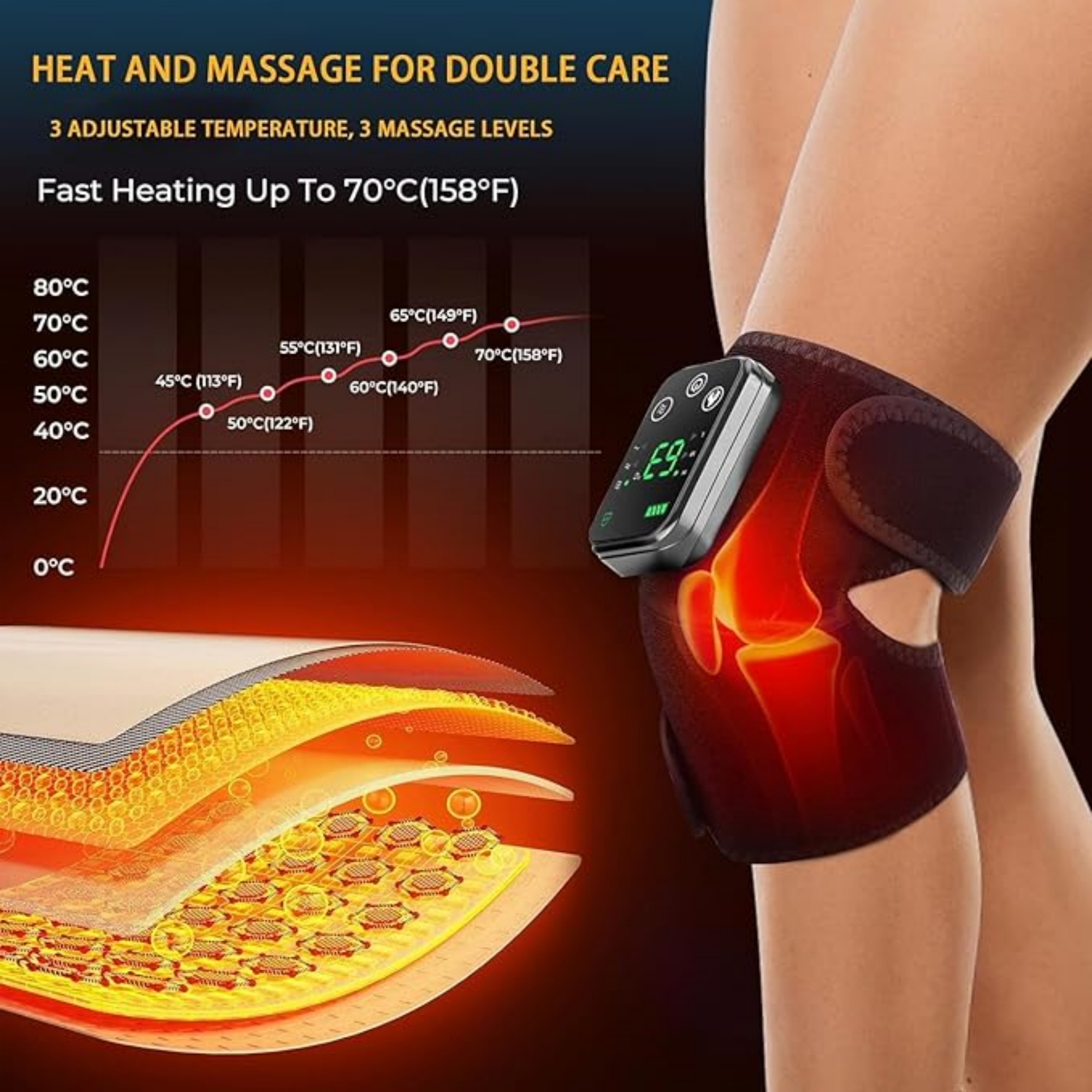 Wireless Heated Knee Massager 4