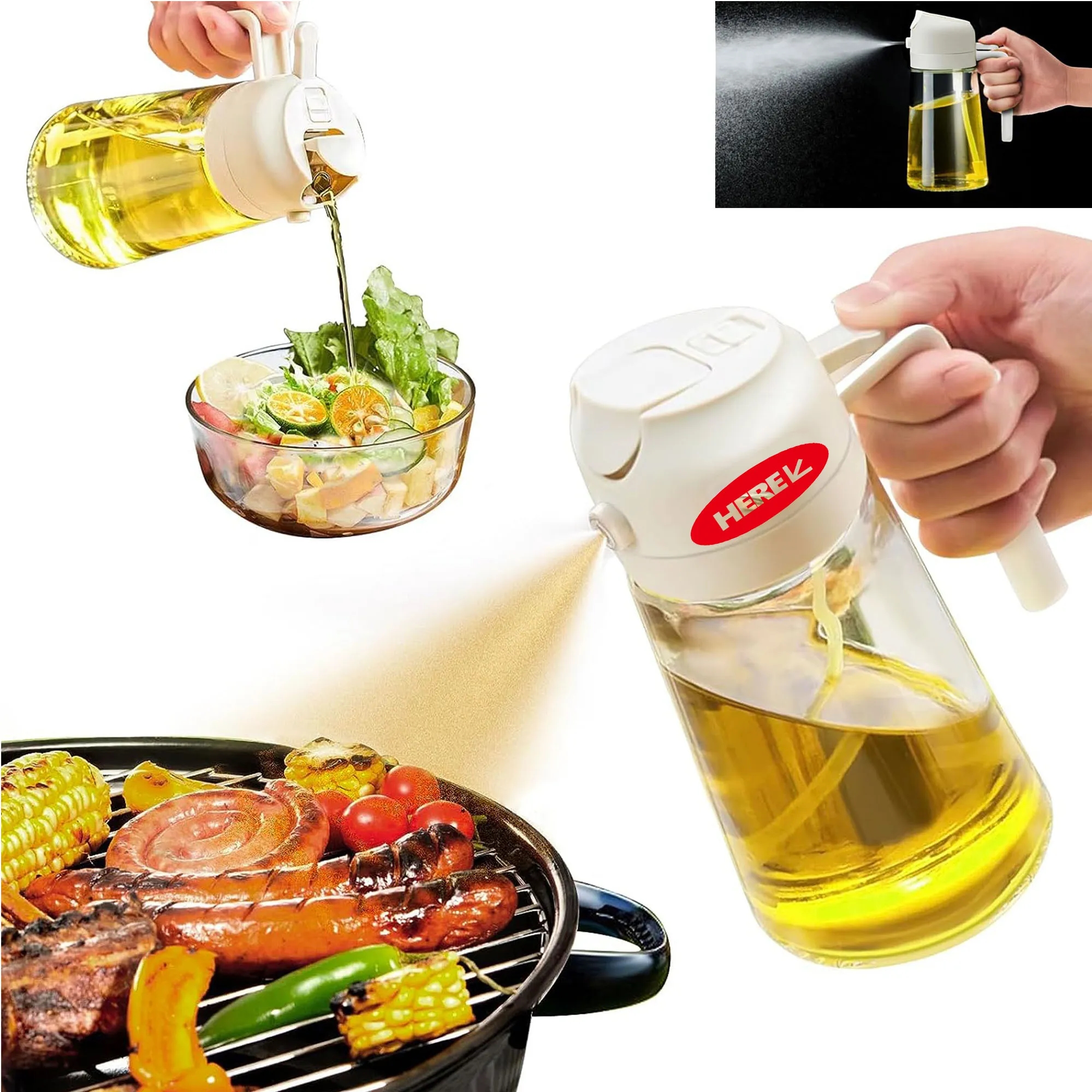 15OZ Olive Oil Dispenser Bottle for Kitchen
