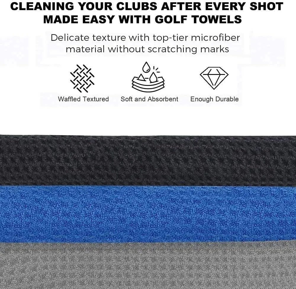 Waffle Pattern Golf Towel 4