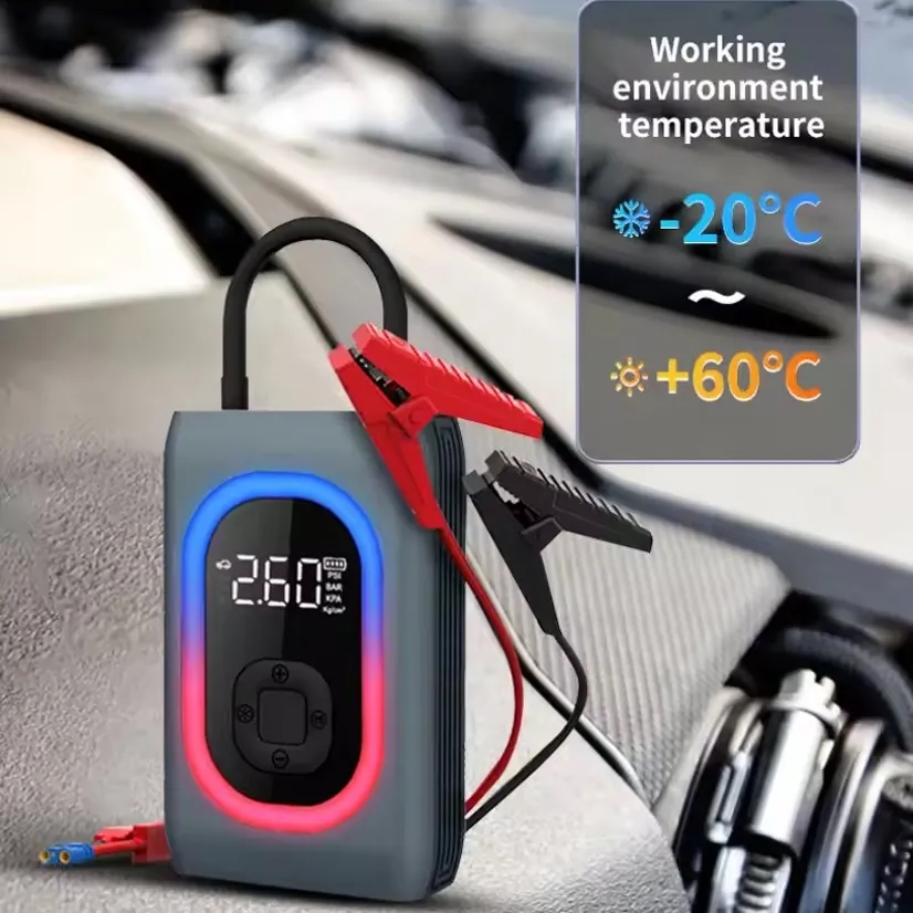 4-in-1 Multifunctional Jump Starter with Air Compressor 5