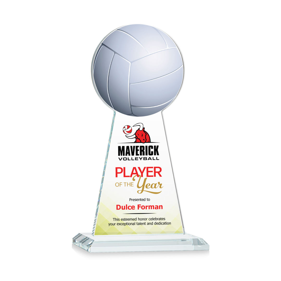 Edenwood Volleyball VividPrint™ Award - Clear 2