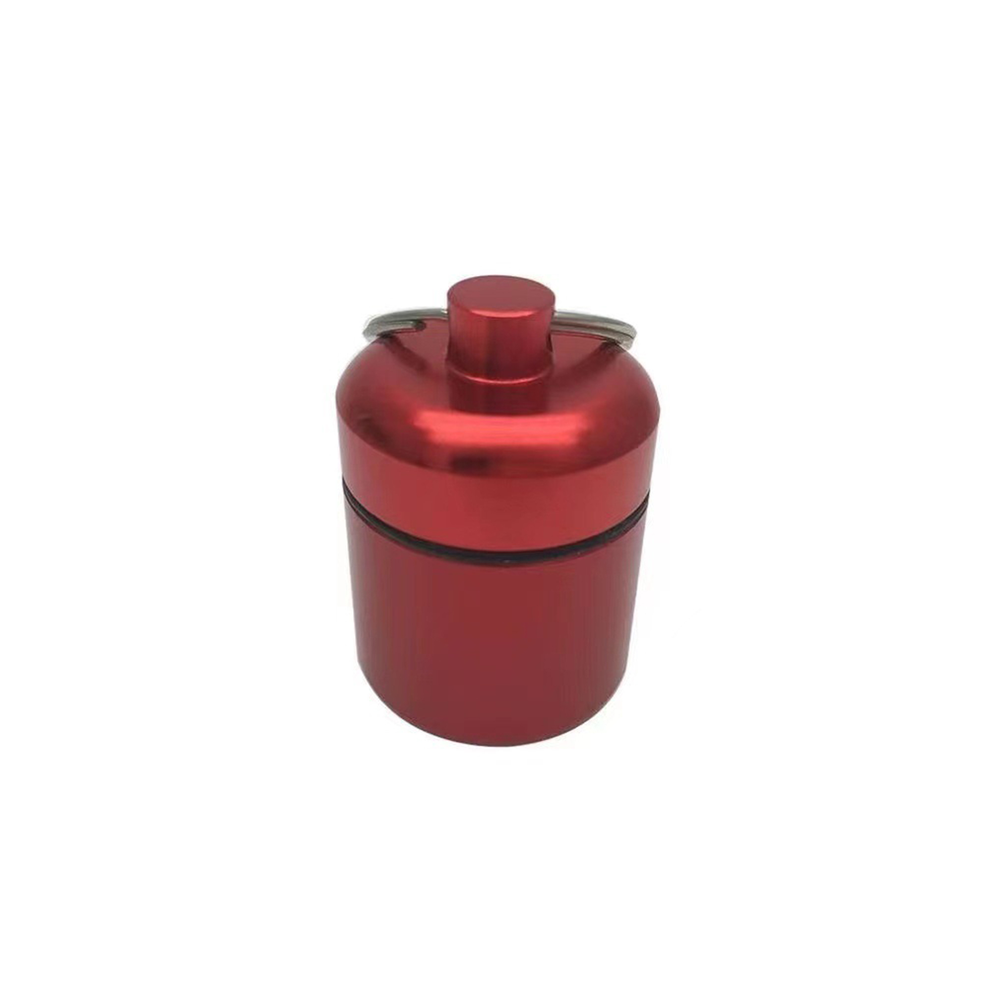 Aluminum Pill Case Keychain 1.7" x 1.1" 4
