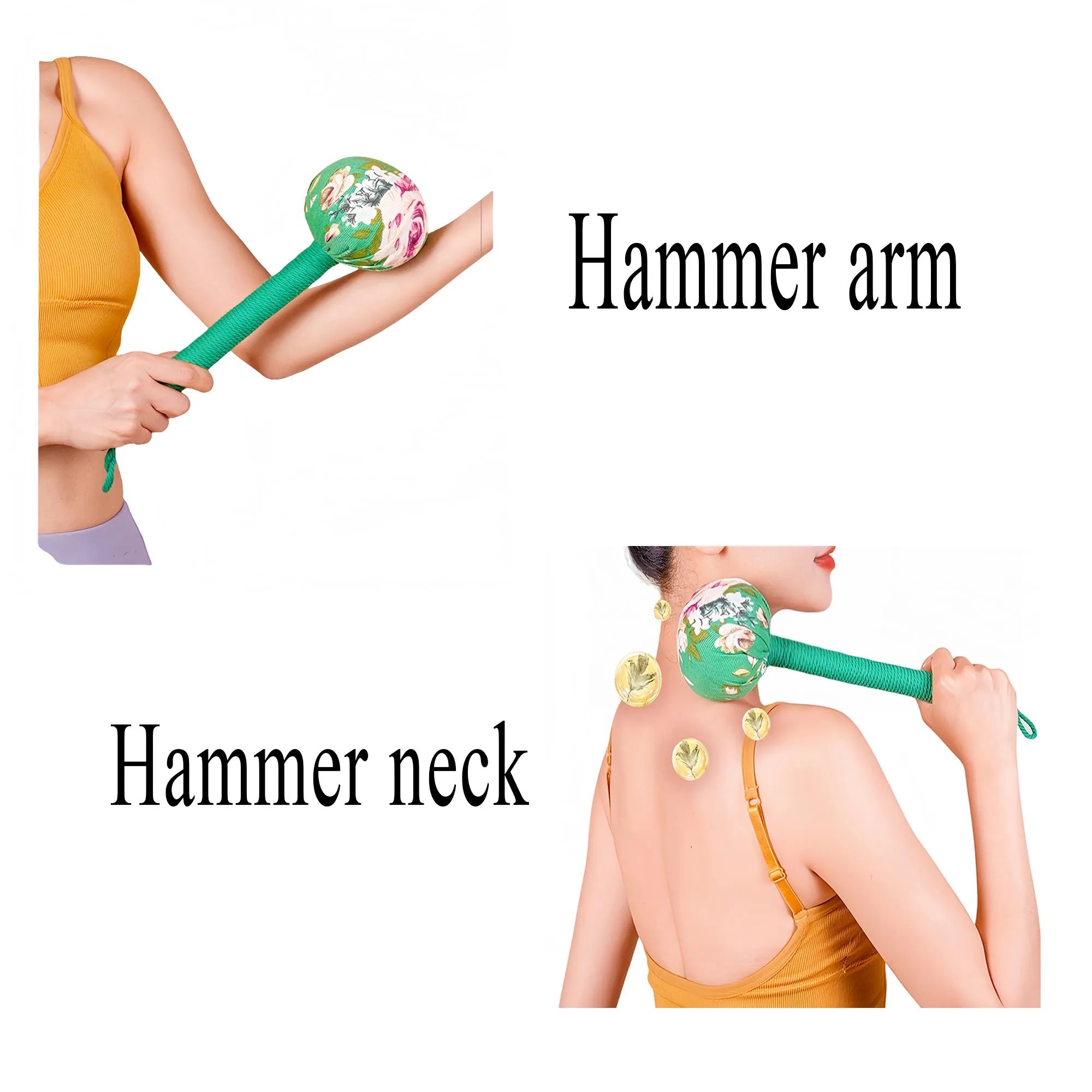 Premium Mugwort Massage Hammer For Neck Back Therapy 4