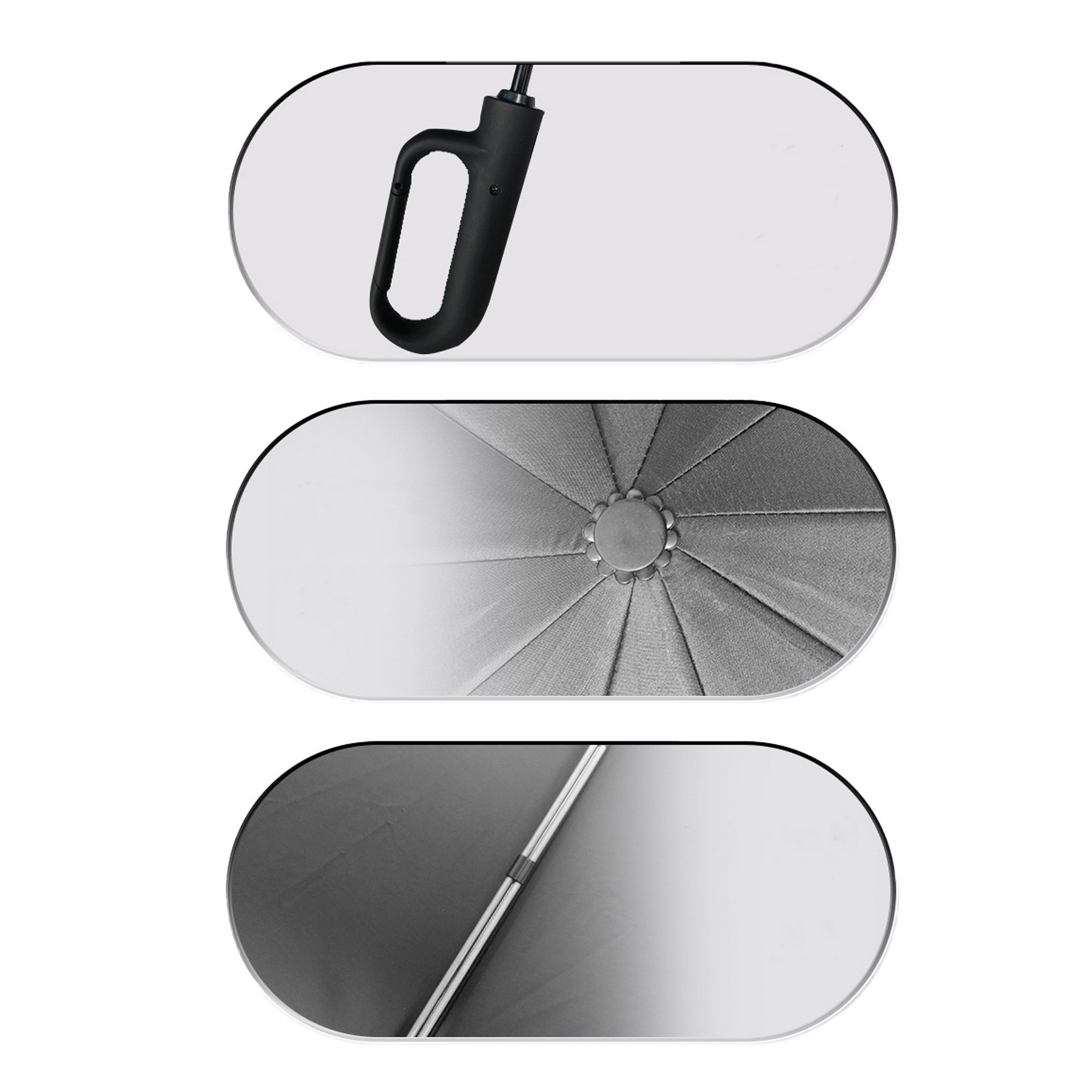 High-End Automatic Folding Umbrella For Both Sunny/ Rainy Days 7