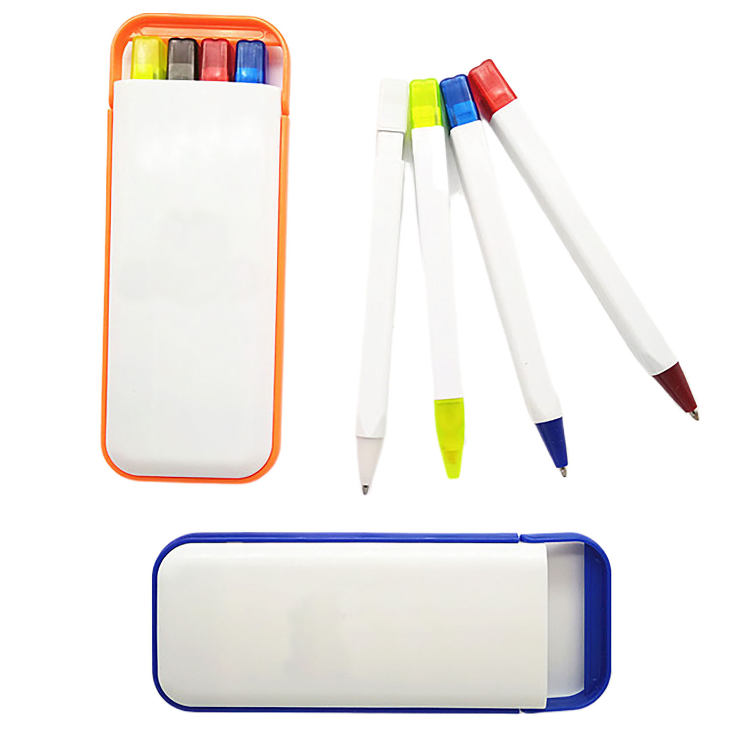 Ballpoint Pen Highlighter Pencil Combination Set 9