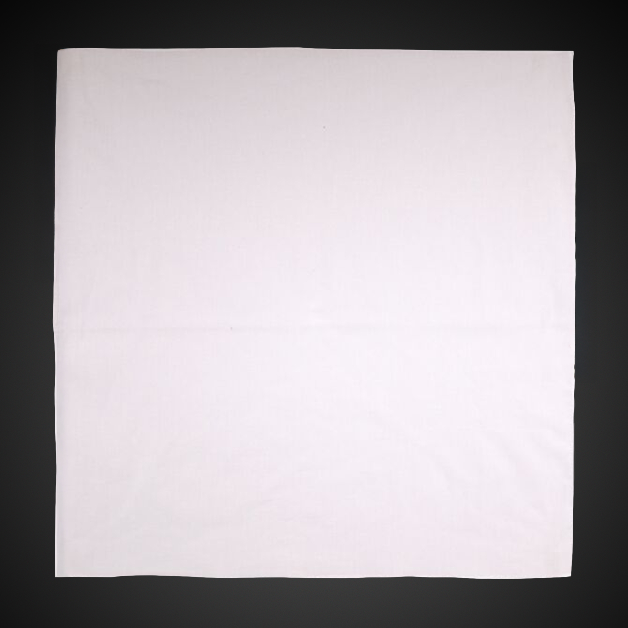 Solid White 22" x 22" Cotton Bandana