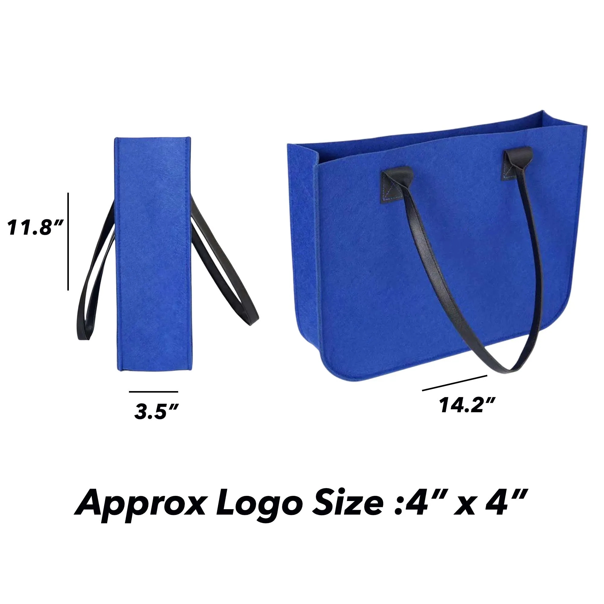 MOQ50 Large Felt Handbag 1