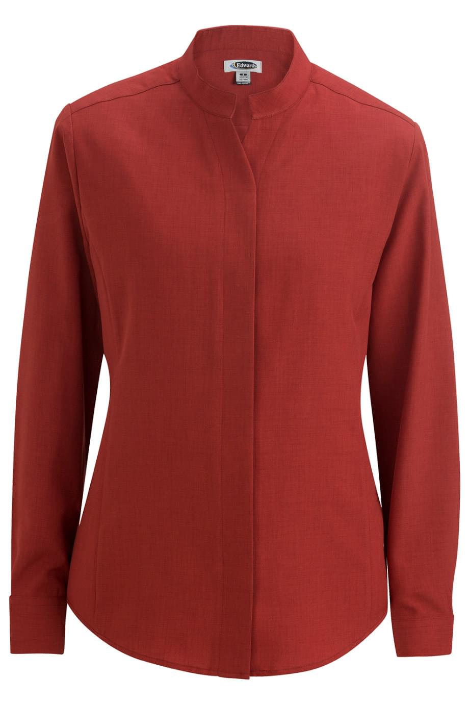 Ladies Stand-Up Collar Shirt 4