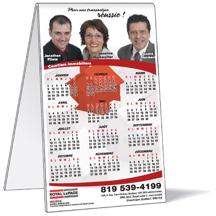 .060 White Plastic Tents & Displays, Full Colour, 37 to 50 Square Inches