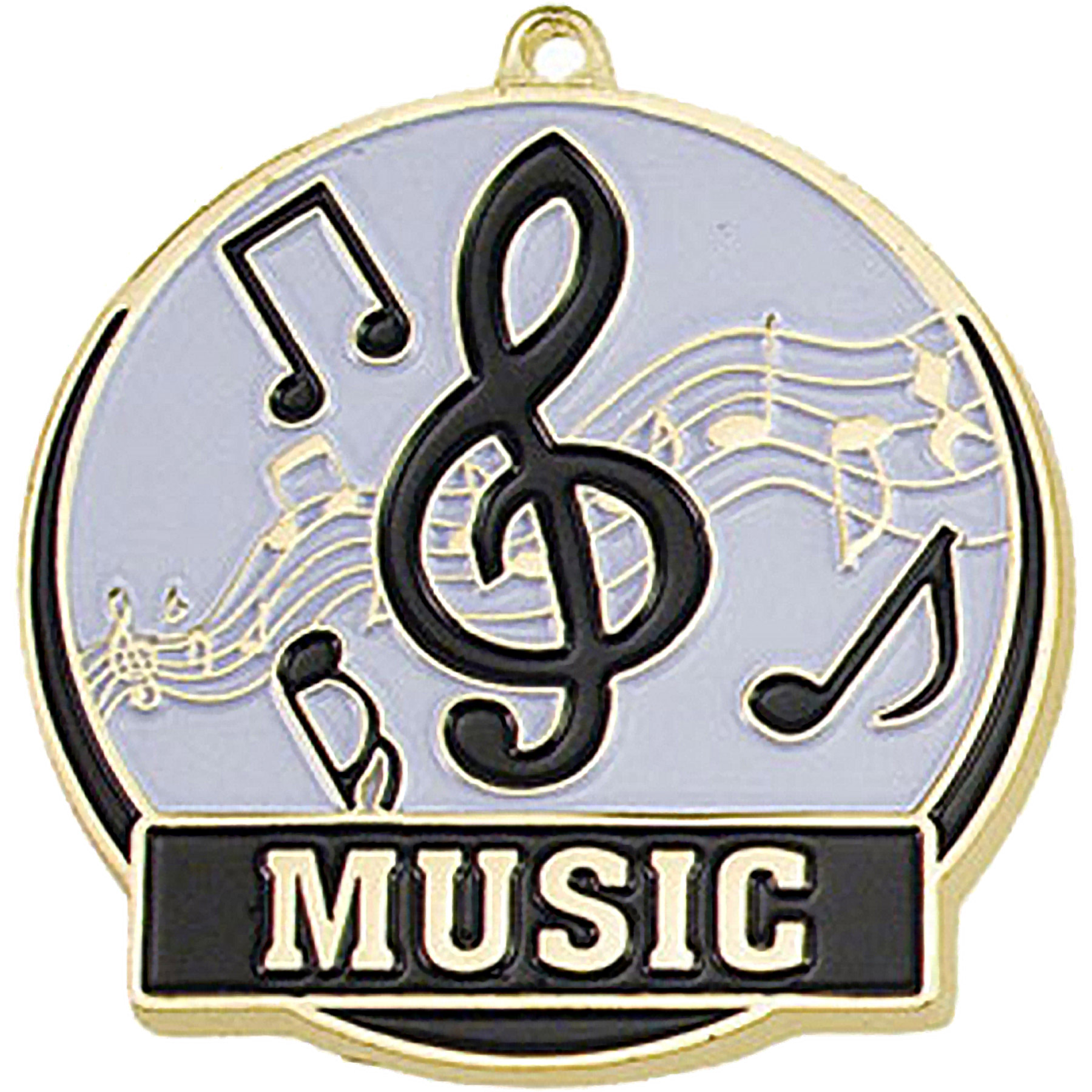 Stock Gold Enamel Sports Medals: Music