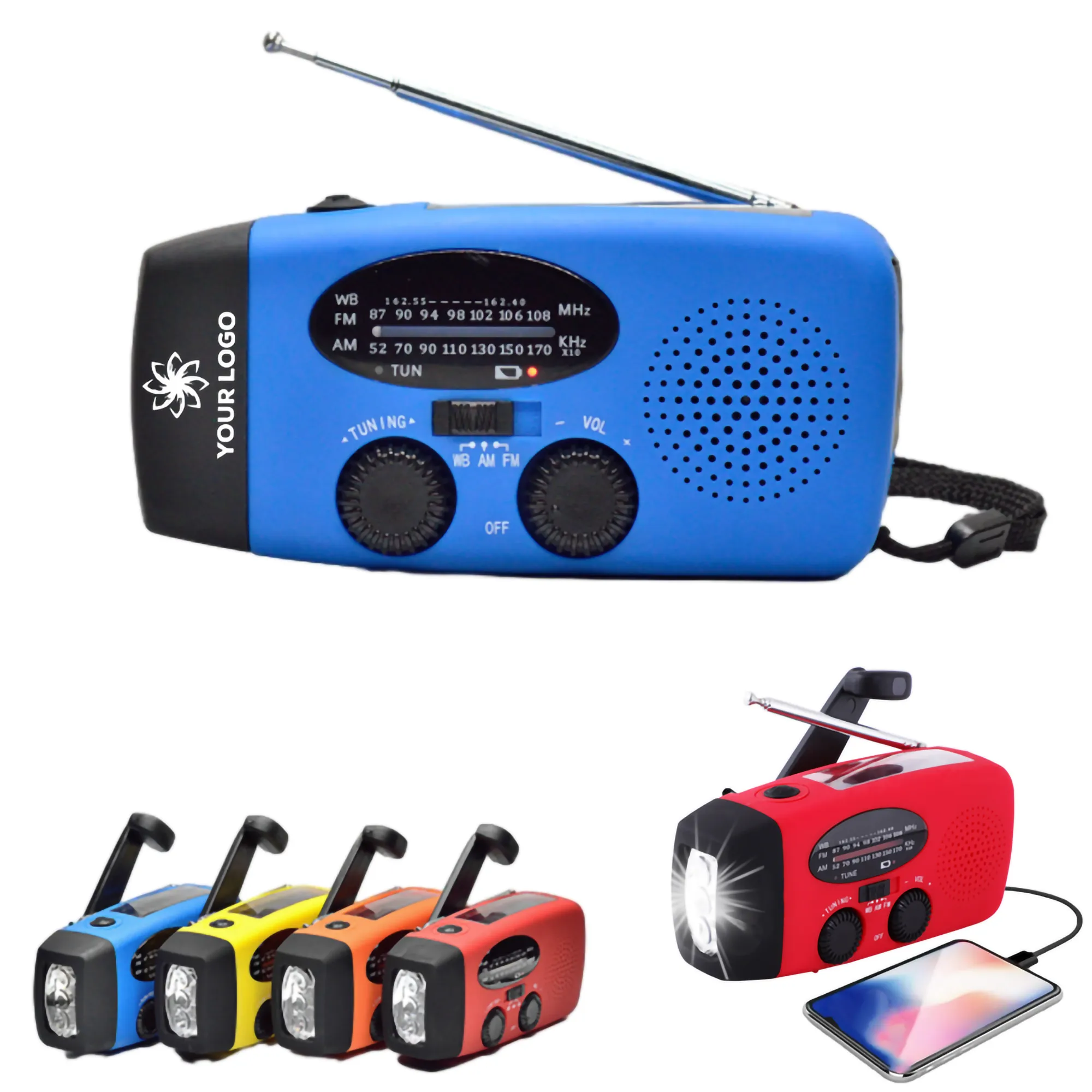 Solar Hand Crank Portable Survival Emergency Radio 3