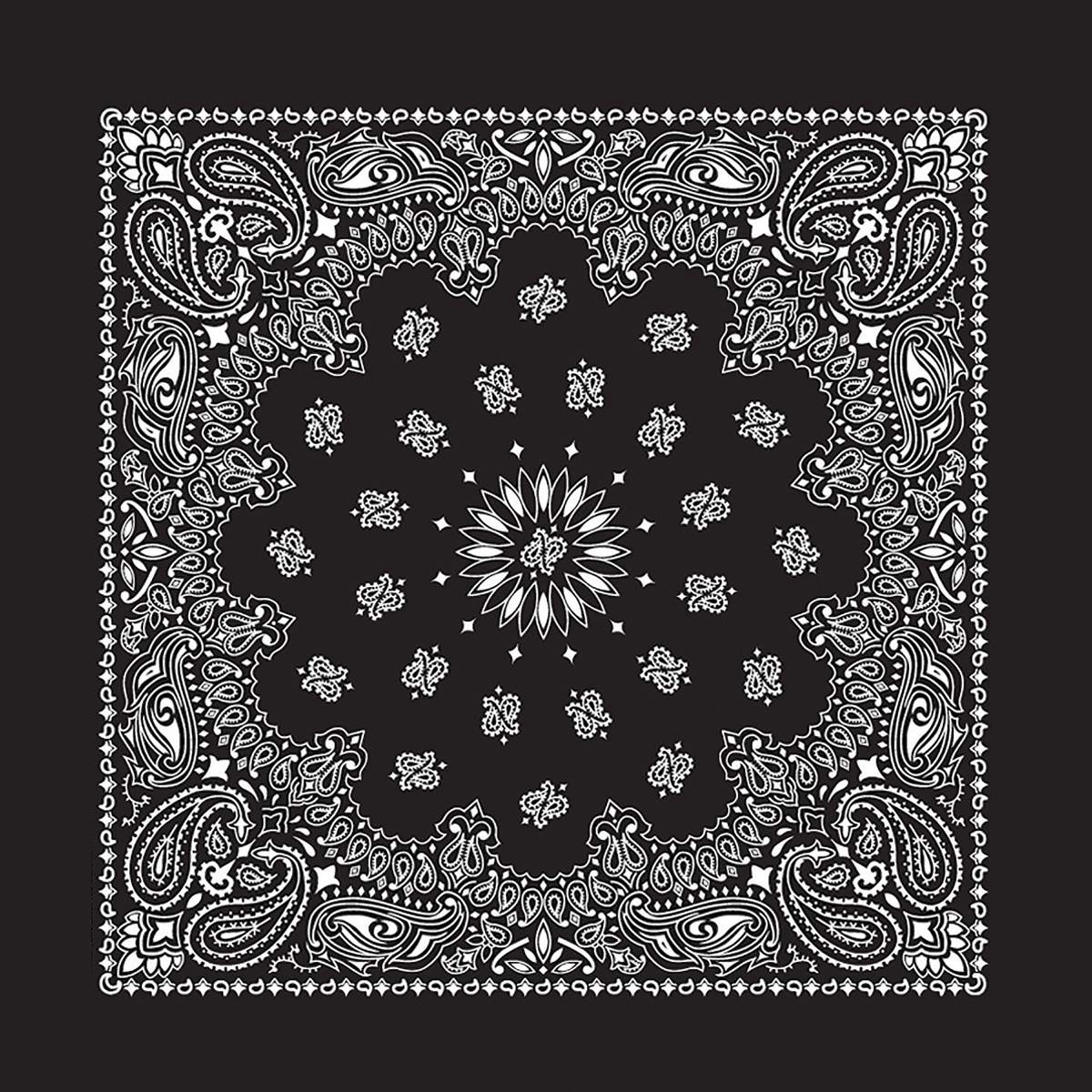 100% Cotton Custom Paisley Square Bandana 6