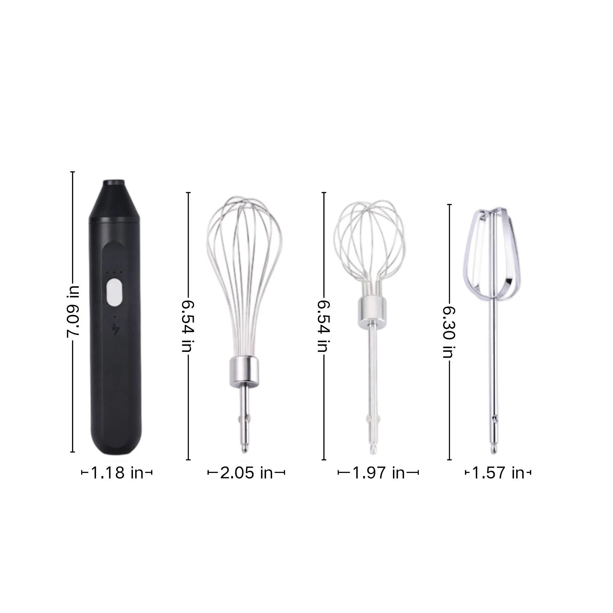 3-Speed USB Hand Mixer With Detachable Heads 4