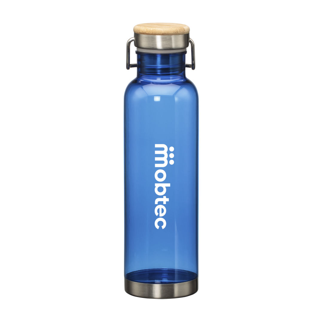 MacLeod Bottle w/ Bamboo Twist Lid - 27oz, custom water bottle with logo imprint 22