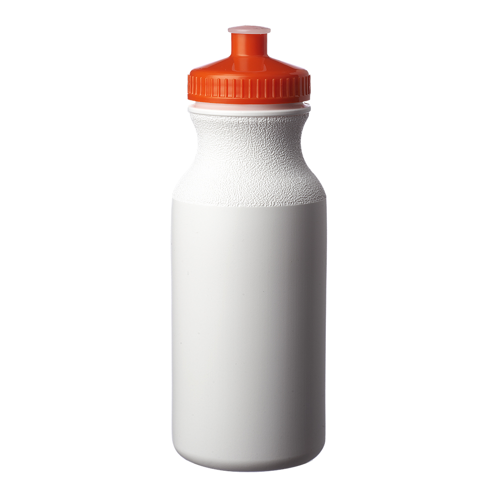 20 oz. White Water Bottles with Push Cap 21