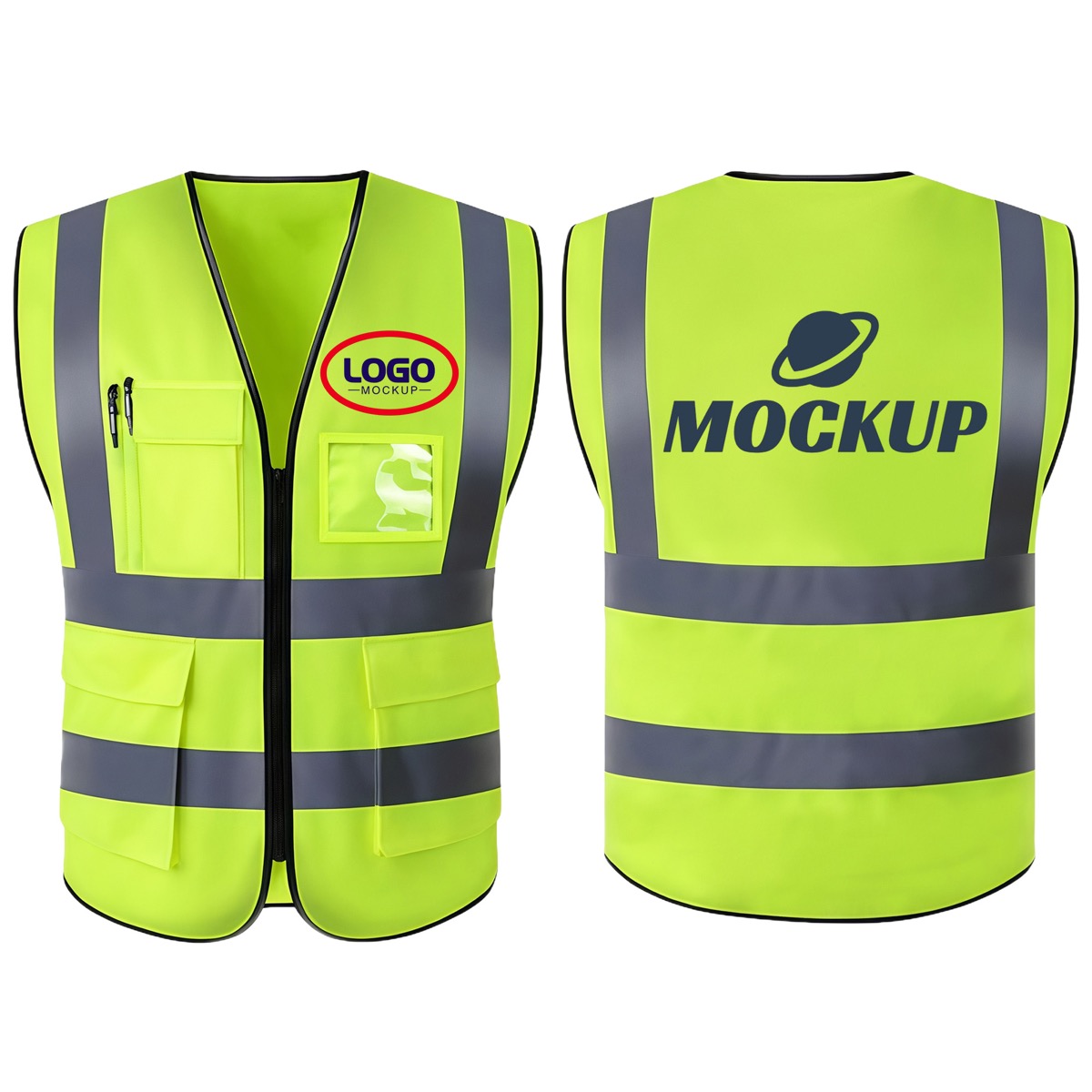 Durable Zipper Reflective Vest 7