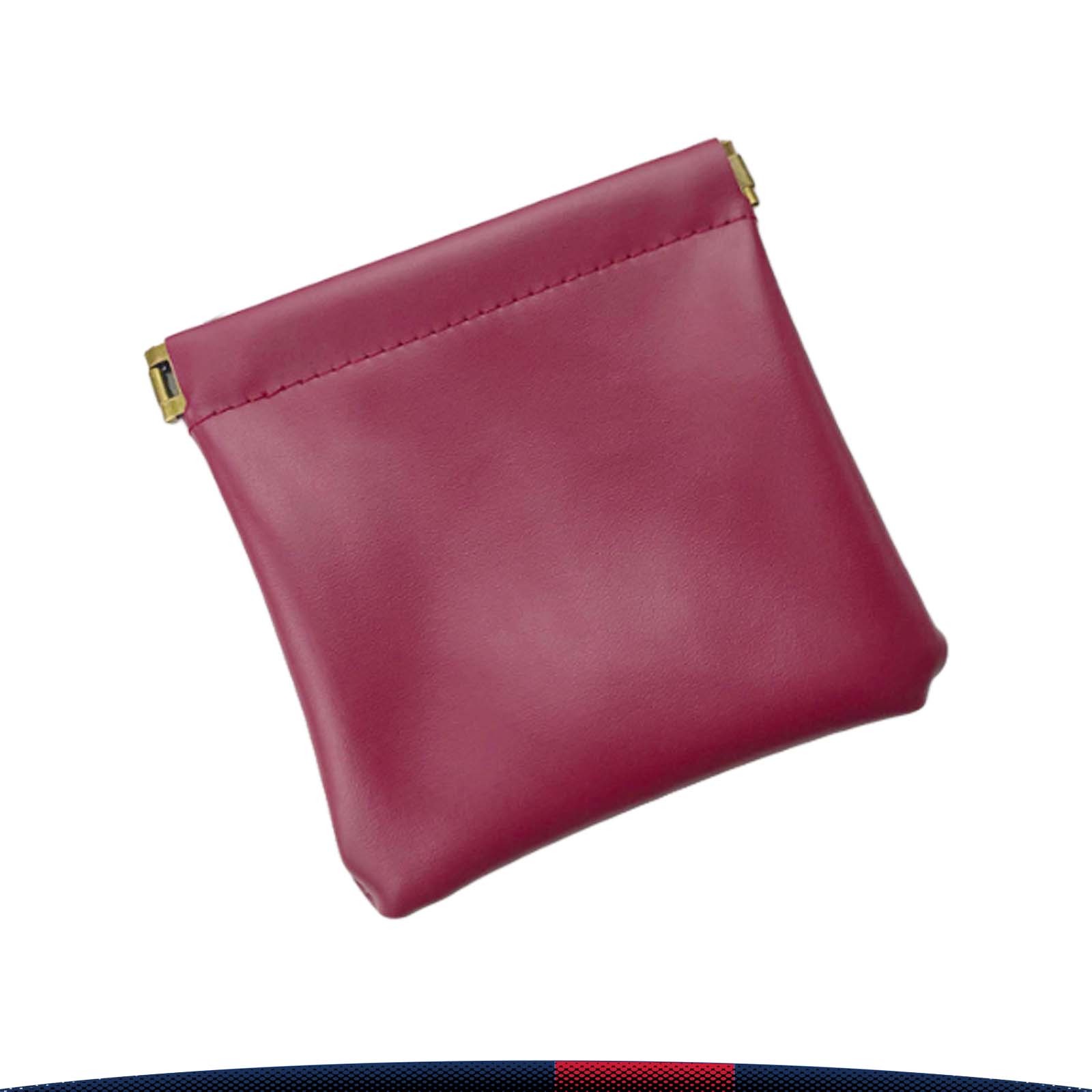 Leather Squeeze Coin Bag 4