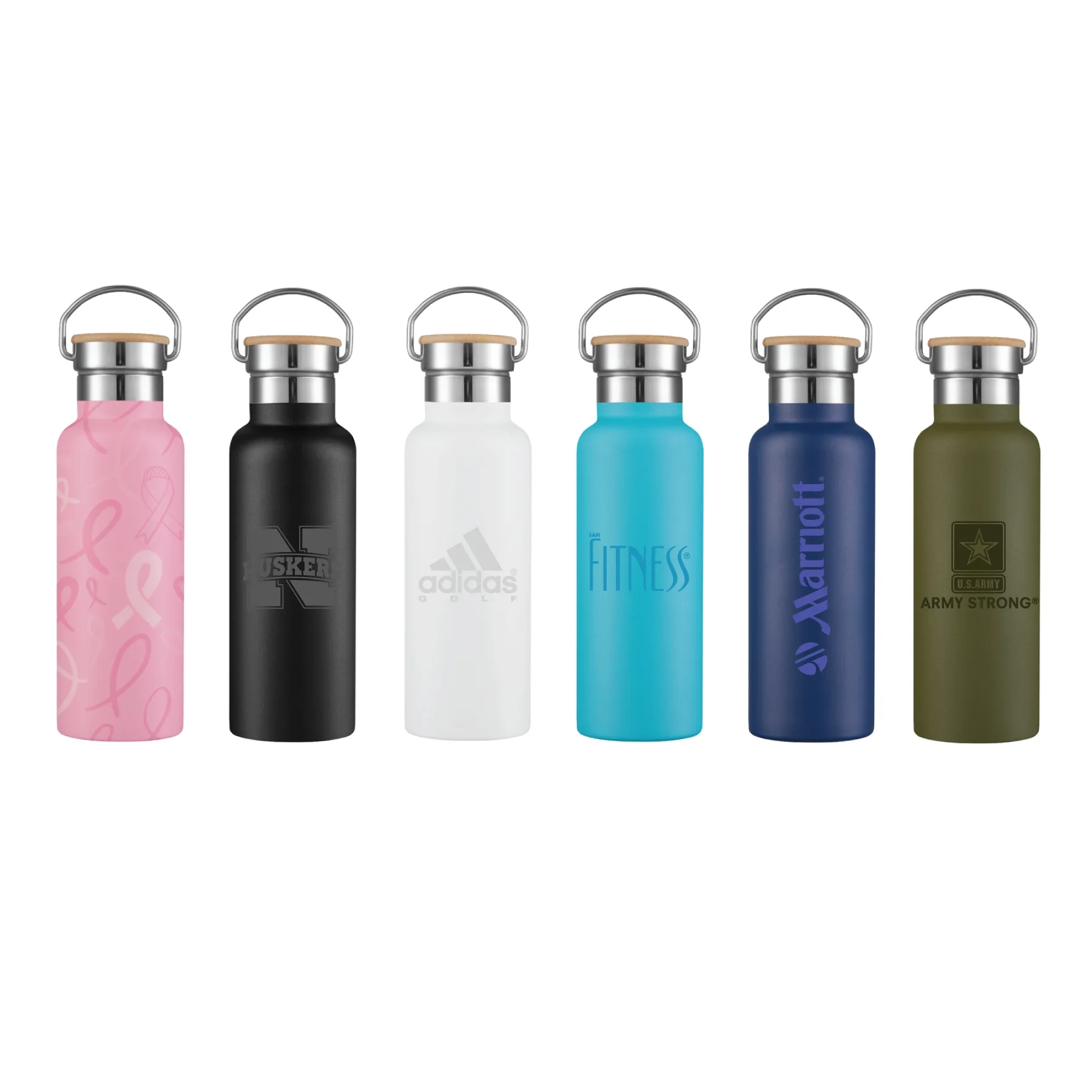 17oz Wood Lid Stainless Tumbler with Handle 9