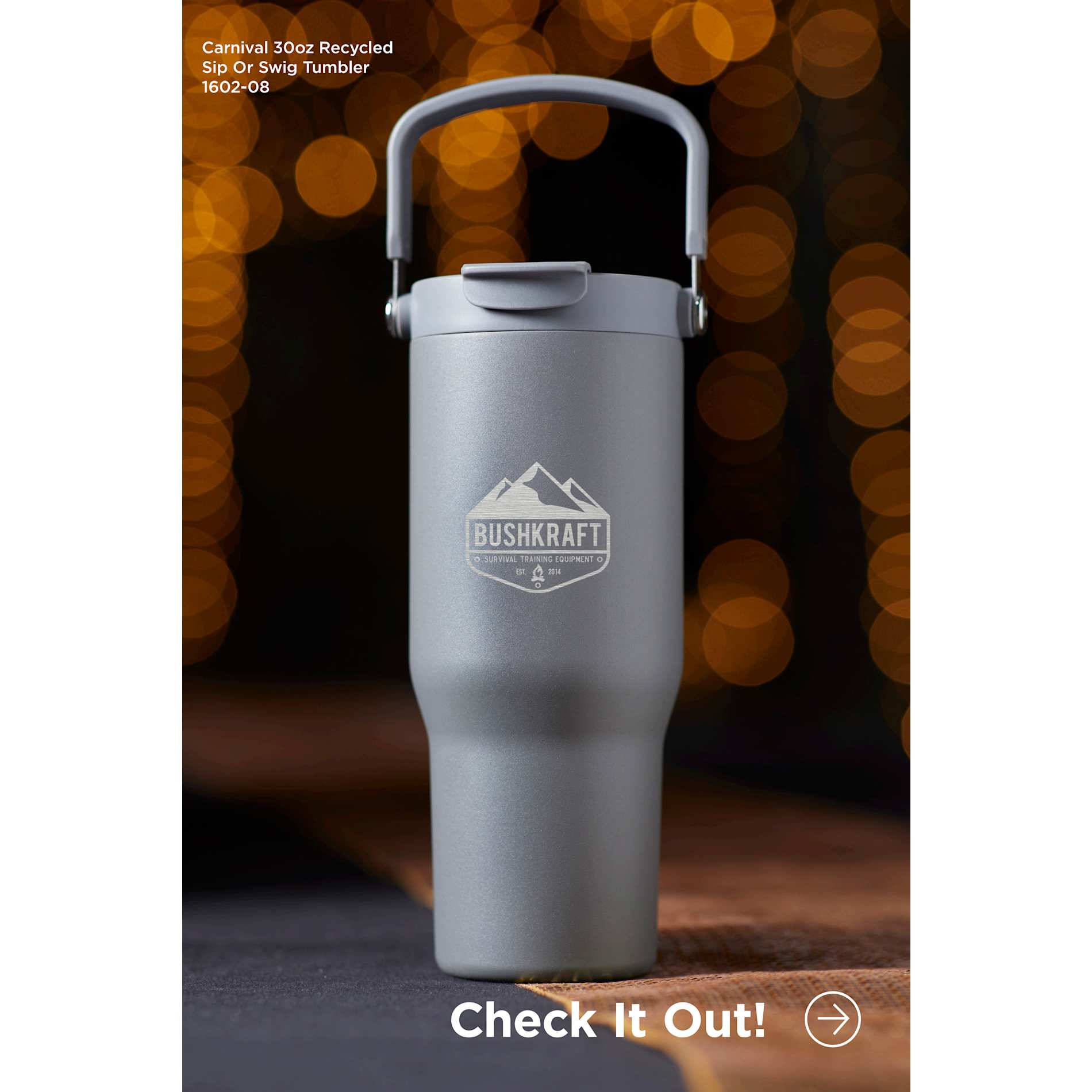 Carnival Recycled Sip Or Swig Tumbler 30oz 132