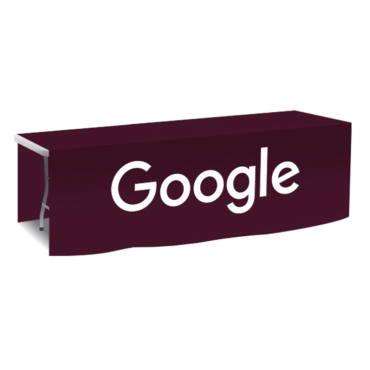 96 in. x 88 in. PolyKnit Table Drop (One Color Logo) 47