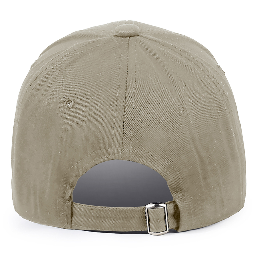Stock Solid Color Cotton 6-Panel Baseball Cap w/ D-Ring 21