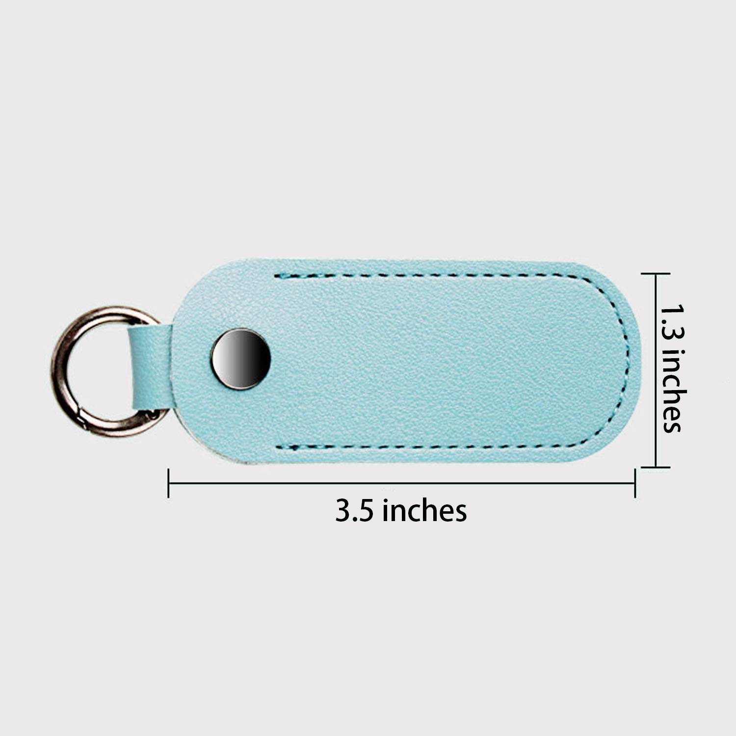 PU Leather USB Cable Organizer Keychain 3