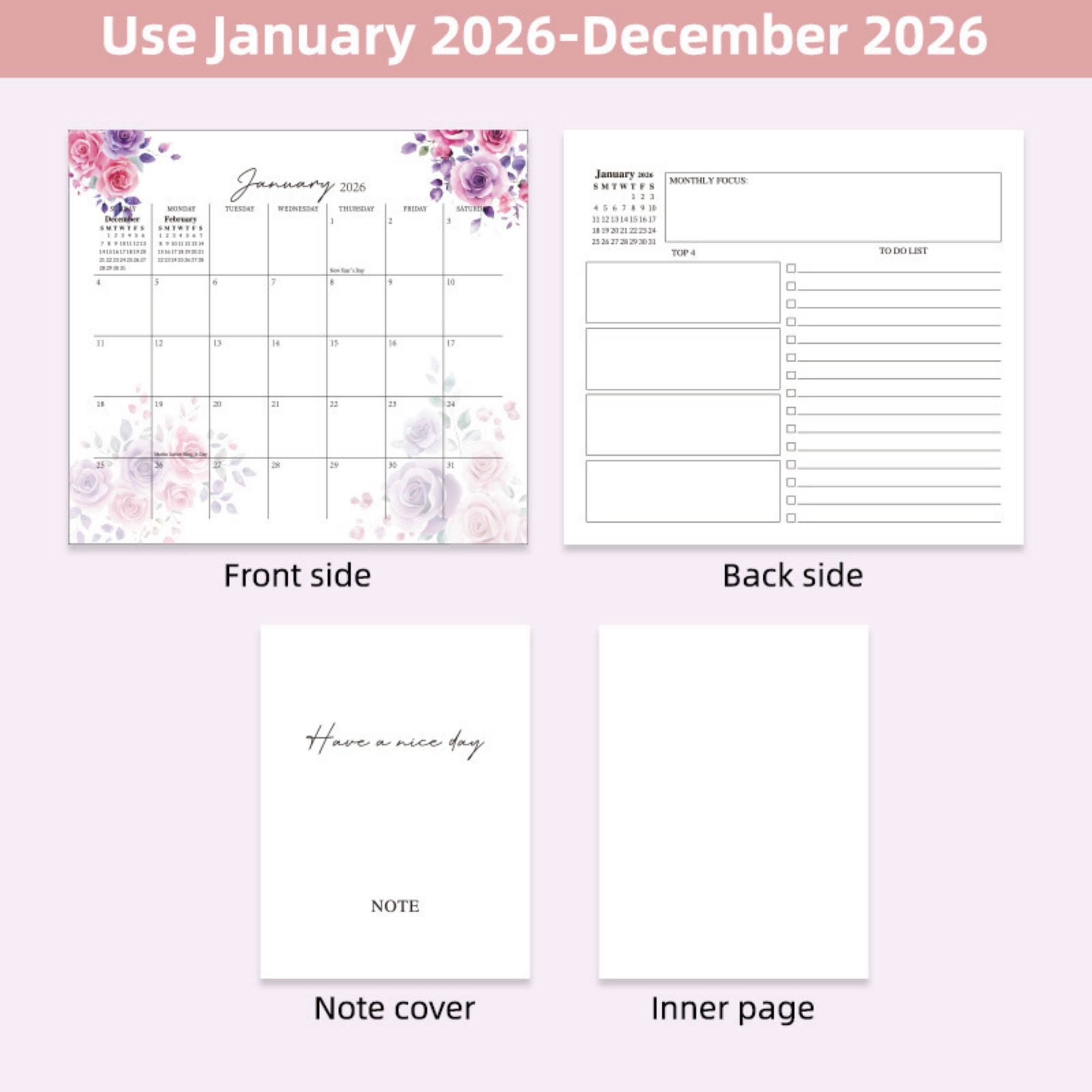 2026 Desk Calendar - OCEAN 1