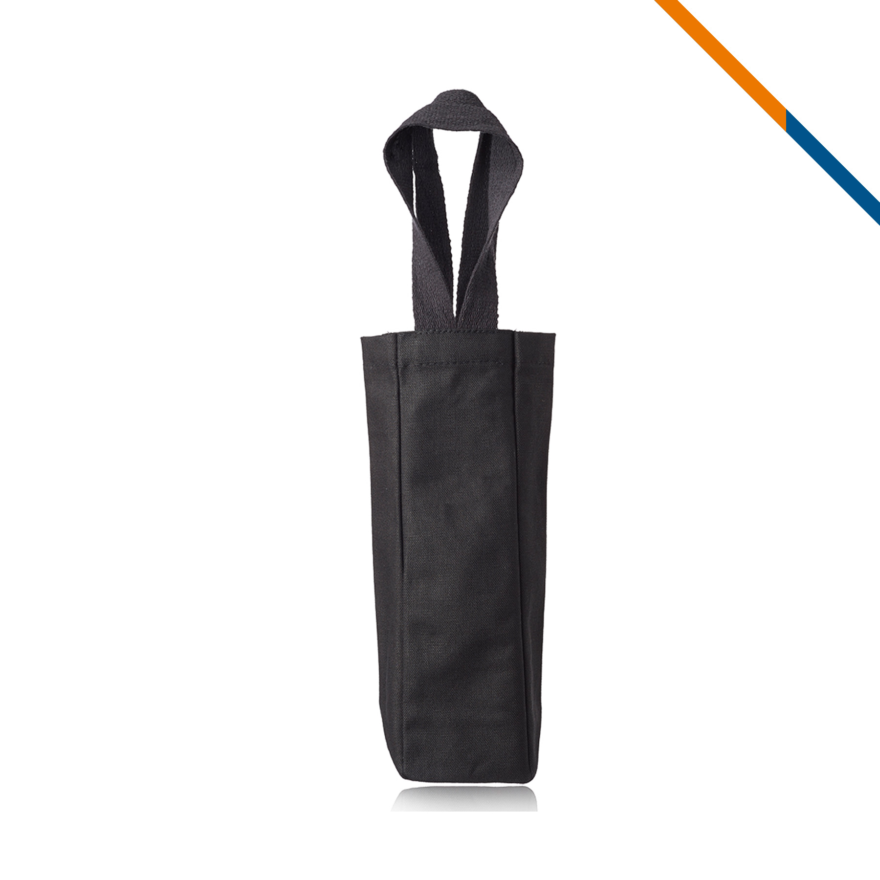 Cecilia Single Bottle Canvas Wine Totes, custom tote bag with logo imprint 5