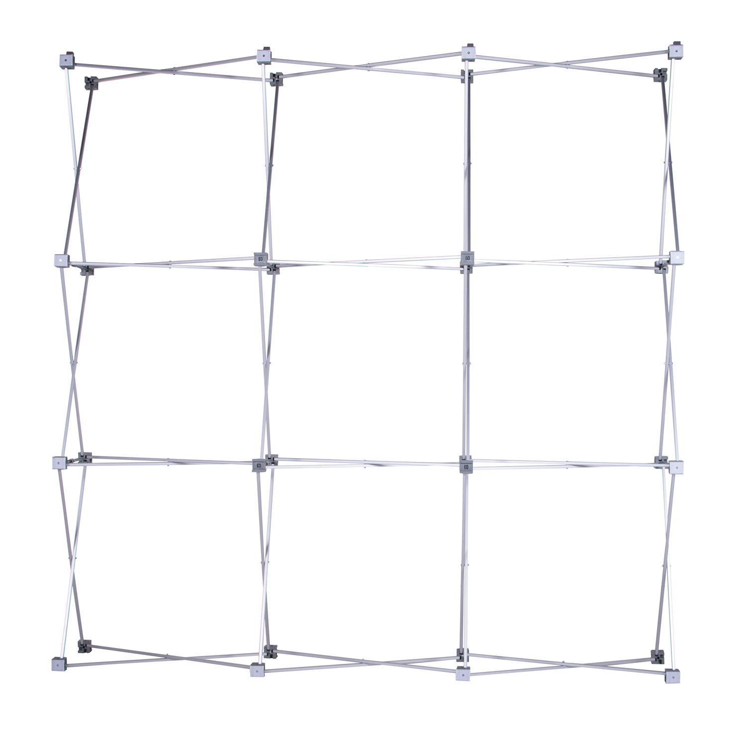 8' Straight Splash Floor Display Hardware 6