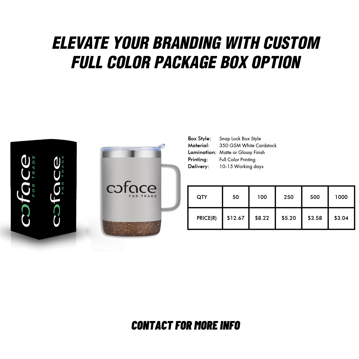 Corkluxe 12oz Vacuum Mug with Cork Base 5