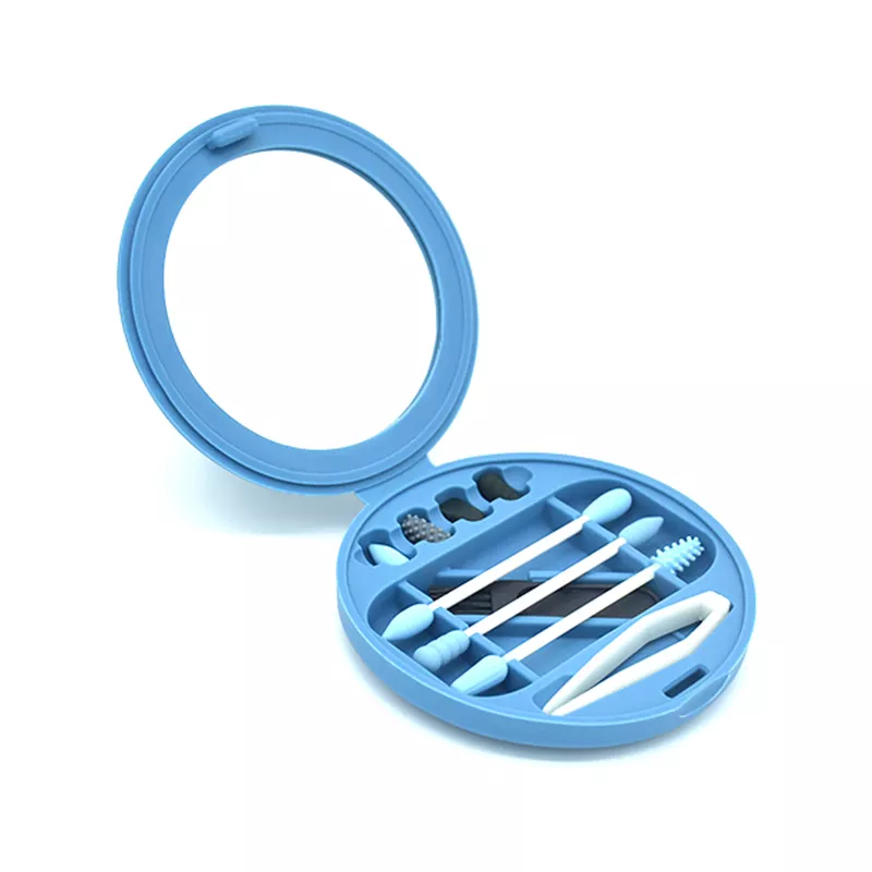 Cosmetic Cotton Swab with Makeup Mirror 2