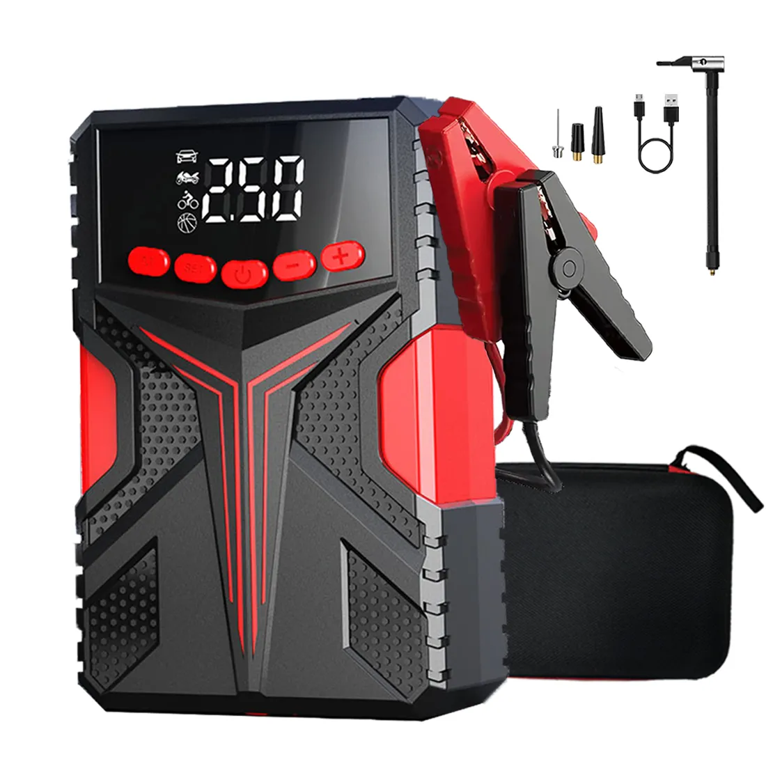 4 in 1 Multi-function Portable Car Emergency Jump Starter 2