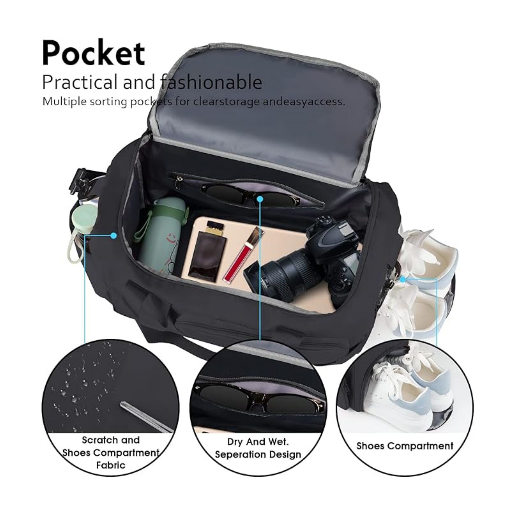 Large Capacity Bags with Wet And Dry Separation 4